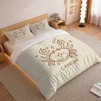 Cancer Minimalist Boho Line Art Duvet Cover Bedding Set 2
