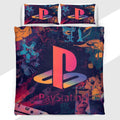 Gamer Duvet Cover Set featuring Pop Art PlayStation Logo