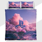 Gamer Duvet Cover Set featuring PlayStation Sunset Clouds