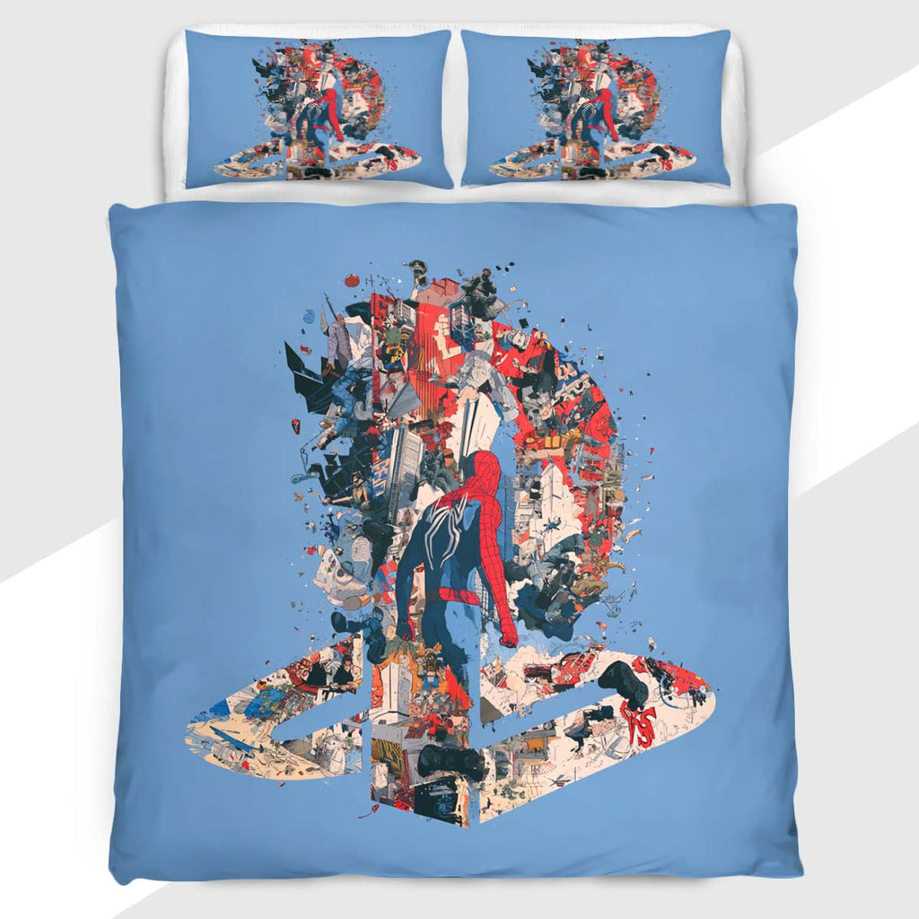 Gamer Duvet Cover Set with Retro Pop Art Console