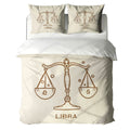 Libra Minimalist Boho Line Art Duvet Cover Bedding Set