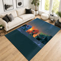 Pokemon Starters Scenic Sunset View Area Rug