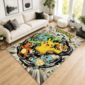 Pokemon Kanto Starters Comic Style Area Rug