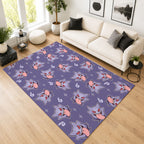 Pokemon Gengar Pattern Repeat Area Rug 2