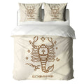 Scorpio Minimalist Boho Line Art Duvet Cover Bedding Set