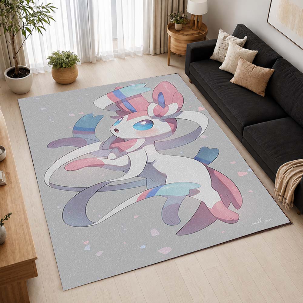 Sylveon Pokemon 6 Area Rug - Pokemon Floor Mat 2