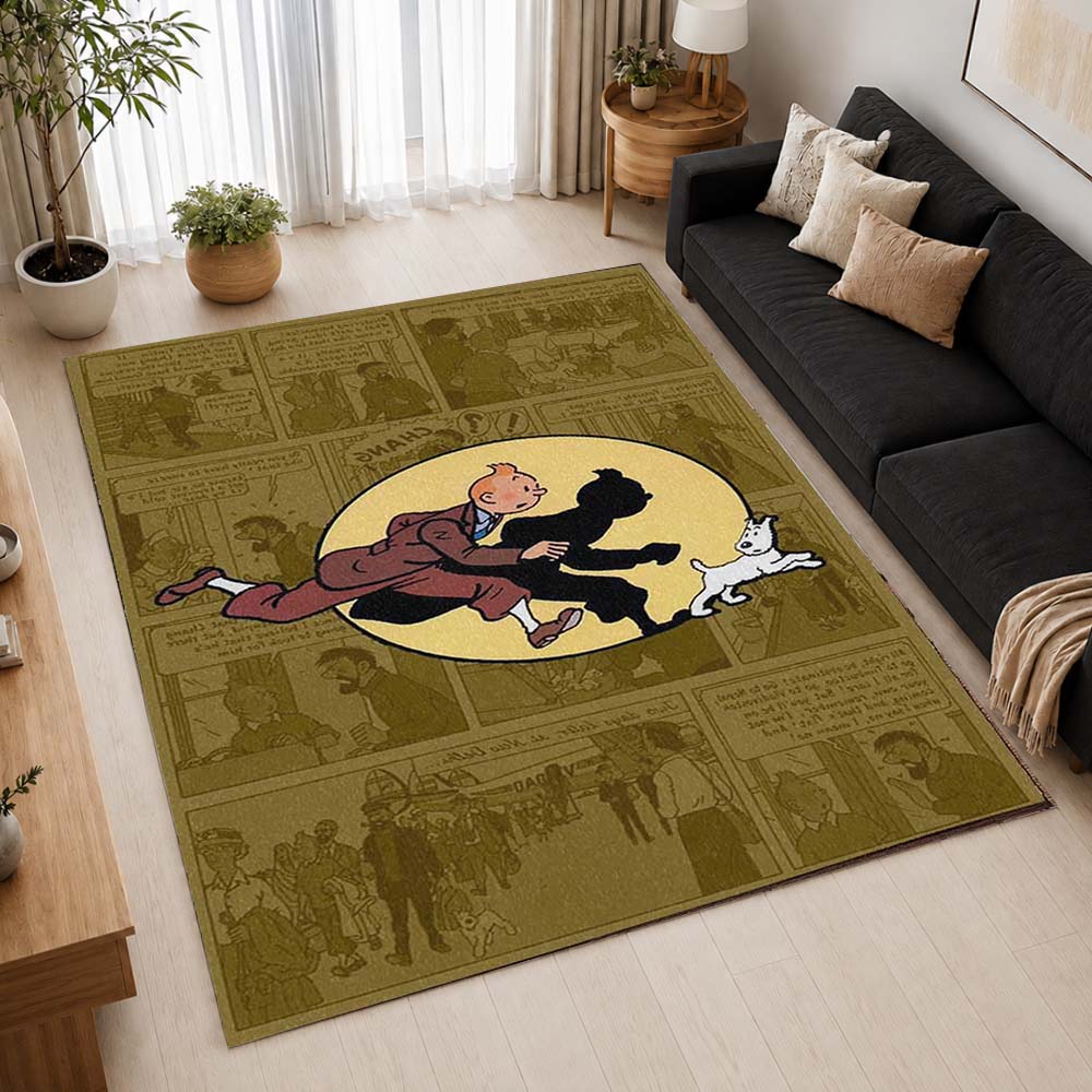 Tintin 2 Area Rug - The Adventures of Tintin Floor Mat 2
