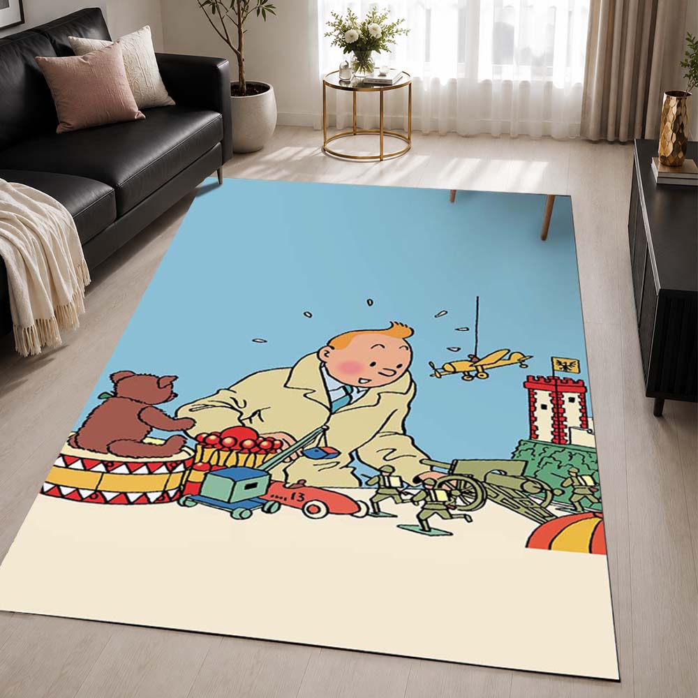 Tintin 3 Area Rug - The Adventures of Tintin Floor Mat