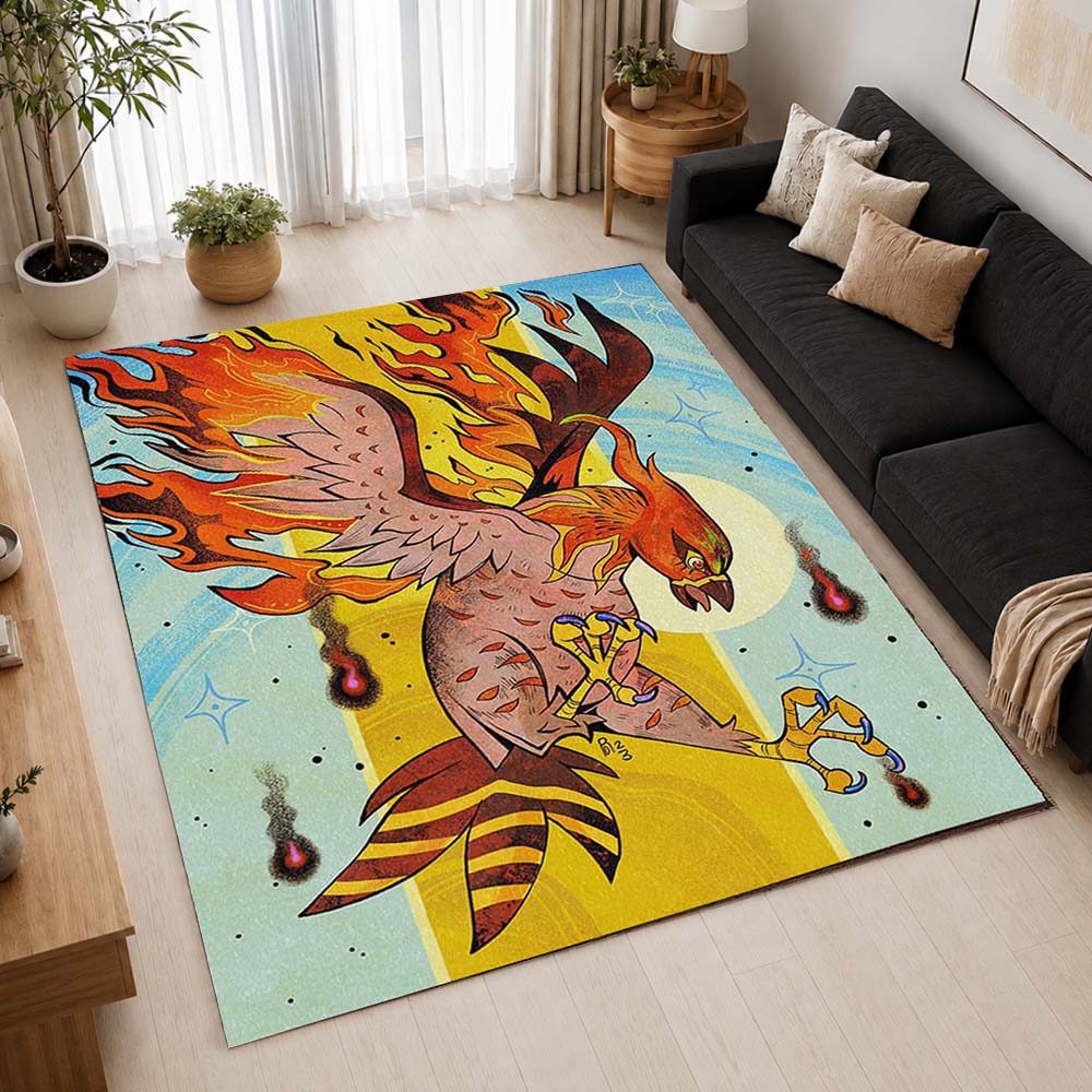 Talonflame Pokemon 1 Area Rug - Pokemon Floor Mat 2