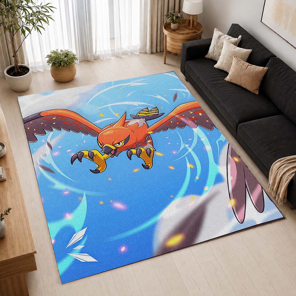 Talonflame Pokemon 3 Area Rug - Pokemon Floor Mat 2