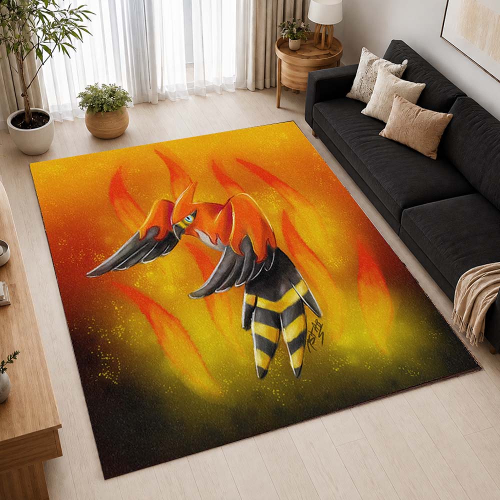 Talonflame Pokemon 4 Area Rug - Pokemon Floor Mat 2