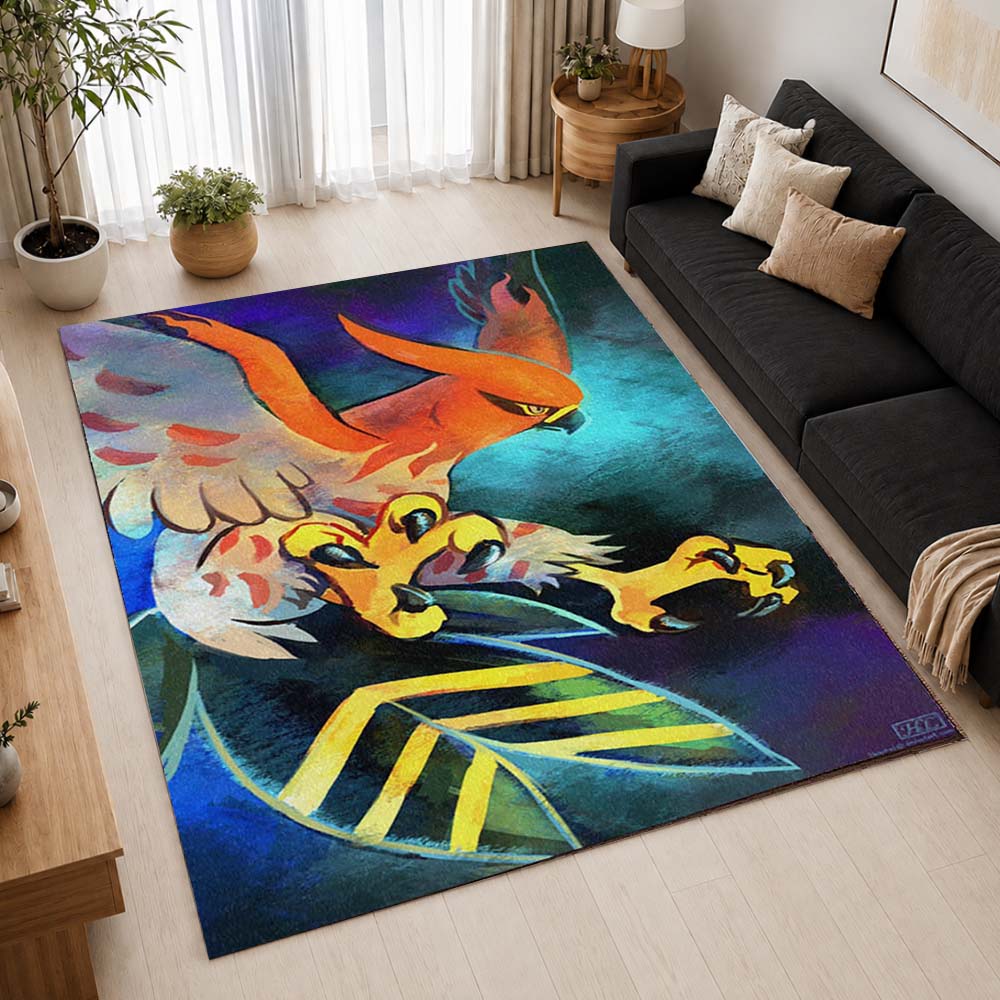 Talonflame Pokemon 8 Area Rug - Pokemon Floor Mat 2