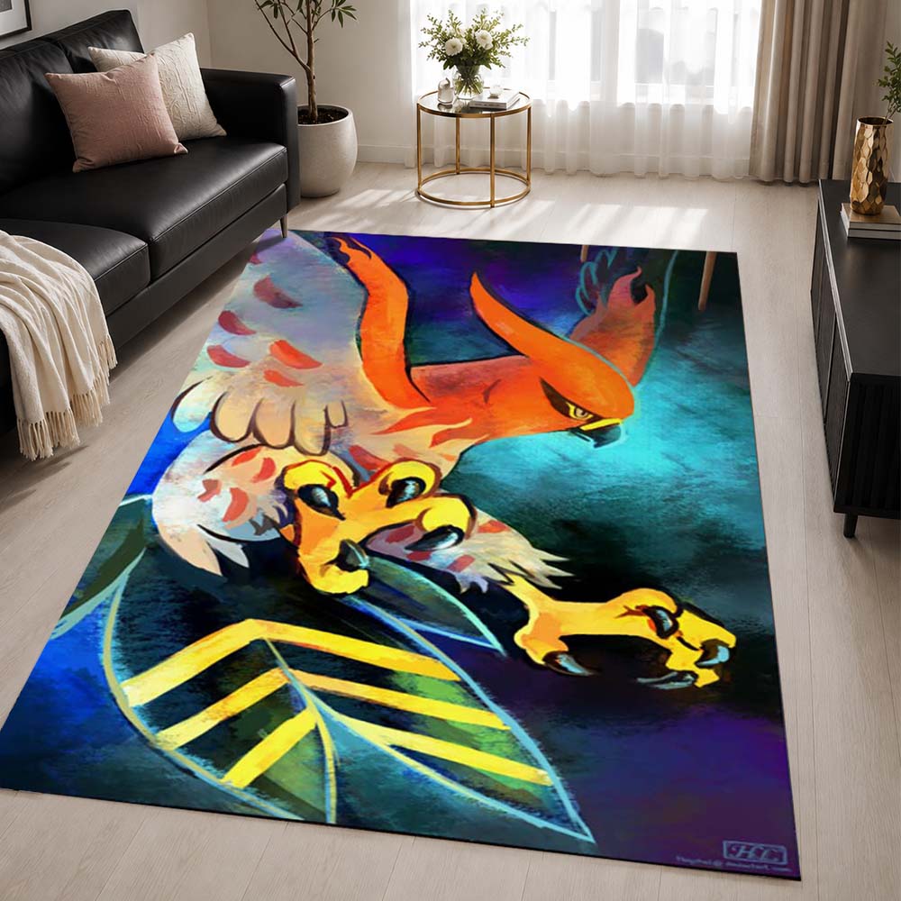 Talonflame Pokemon 8 Area Rug - Pokemon Floor Mat