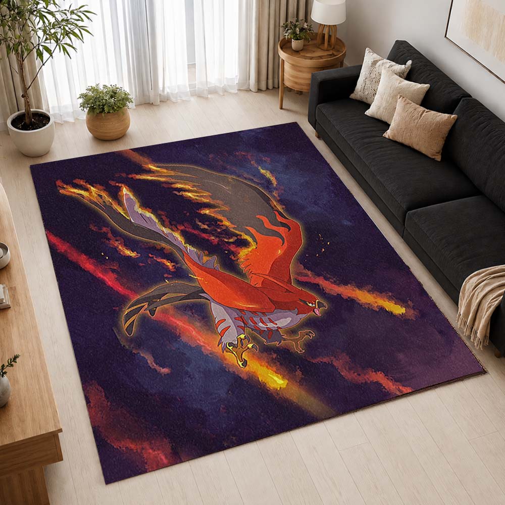Talonflame Pokemon 9 Area Rug - Pokemon Floor Mat 2
