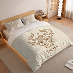 Taurus Minimalist Boho Line Art Duvet Cover Bedding Set 2