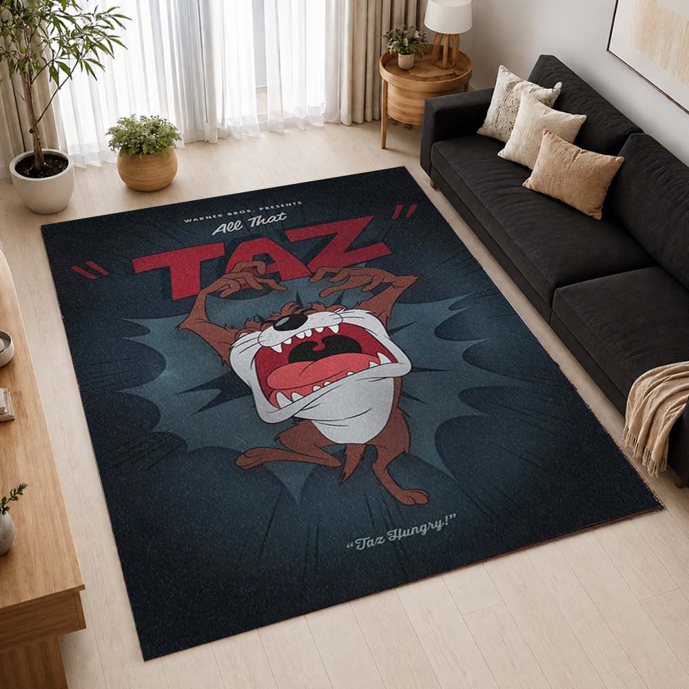 Taz Tasmania Looney Tunes 05 Area Rug - Looney Tunes Floor Mat 2