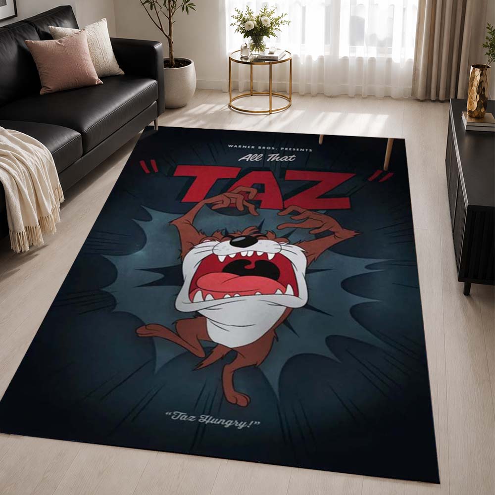 Taz Tasmania Looney Tunes 05 Area Rug - Looney Tunes Floor Mat