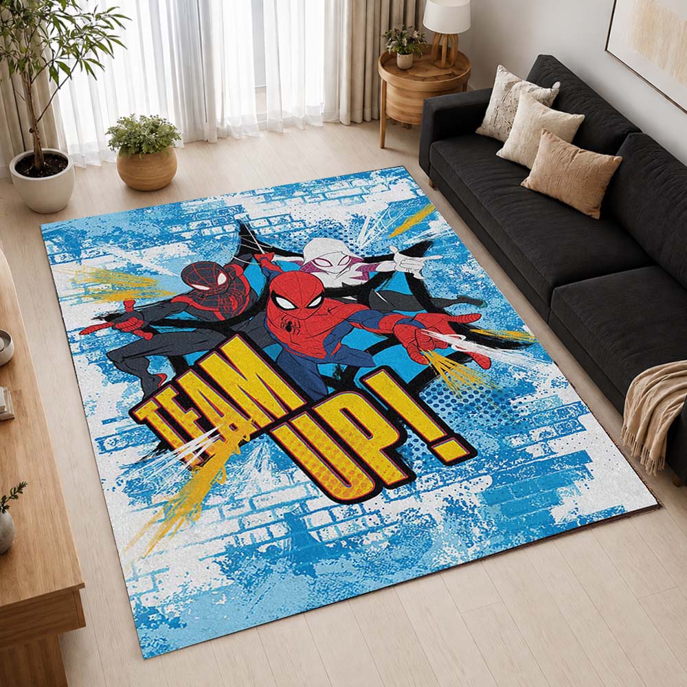 Team Up Spider man 1 Area Rug - Spider-Man Floor Mat 2