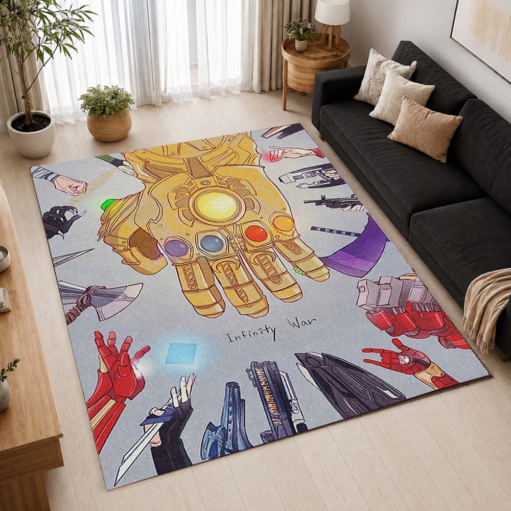 Thanos Gloves Avengers Marvel Infinity War Area Rug - Avengers Floor Mat 2