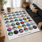 The Great Chart Pokemon Balls Area Rug - Pokemon Floor Mat 2