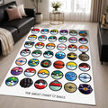 The Great Chart Pokemon Balls Area Rug - Pokemon Floor Mat