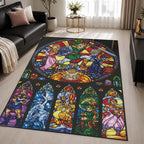 The Legend of Zelda All Characters 5 Area Rug - The Legend of Zelda Floor Mat