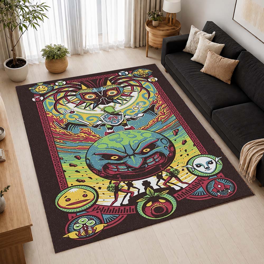 The Legend of Zelda Majoras Mask Area Rug - The Legend of Zelda Floor Mat 2
