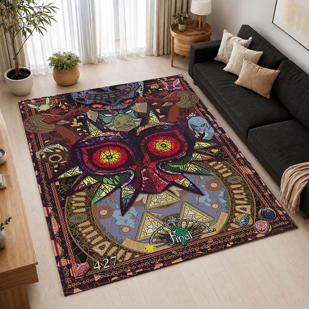 The Legend of Zelda Majoras Mask 2 Area Rug - The Legend of Zelda Floor Mat 2