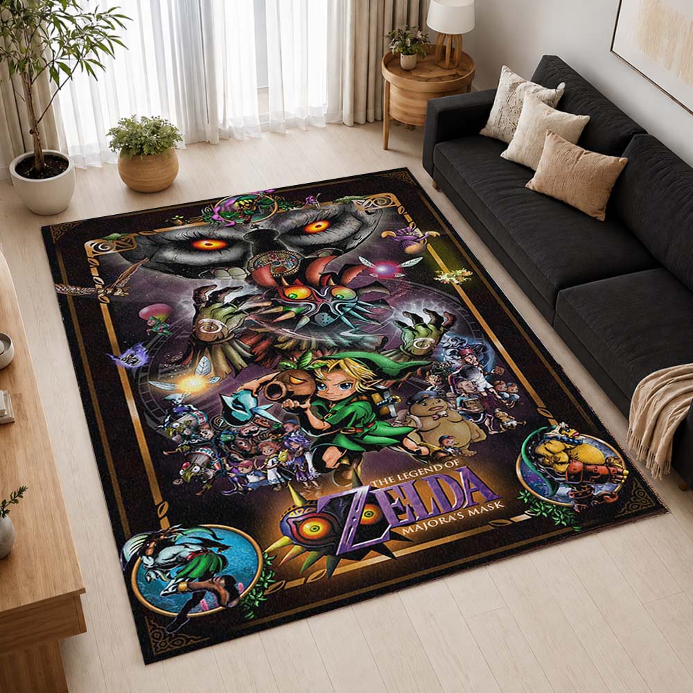 The Legend of Zelda Majoras Mask Moon Skull Kid 1 Area Rug - The Legend of Zelda Floor Mat 2
