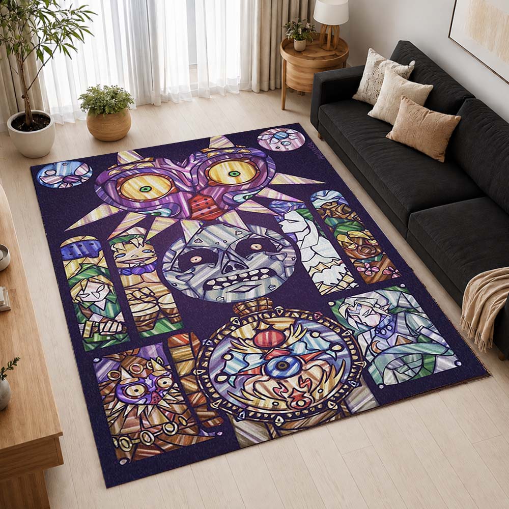 The Legend of Zelda Majoras Mask Moon Skull Kid 2 Area Rug - The Legend of Zelda Floor Mat 2