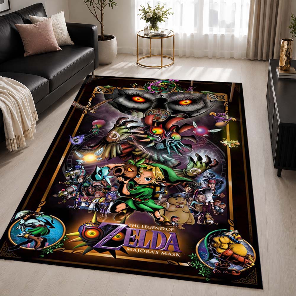 The Legend of Zelda Majoras Mask Moon Skull Kid 1 Area Rug - The Legend of Zelda Floor Mat