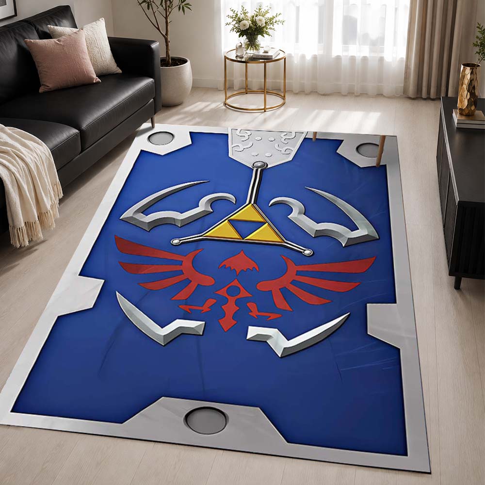 The Legend of Zelda emblem 2 Area Rug - The Legend of Zelda Floor Mat
