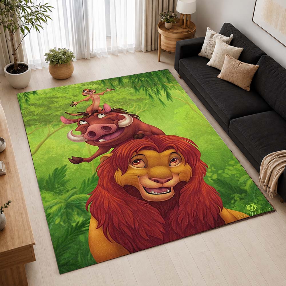 The Lion King Characters 02 Area Rug - The Lion King Floor Mat 2