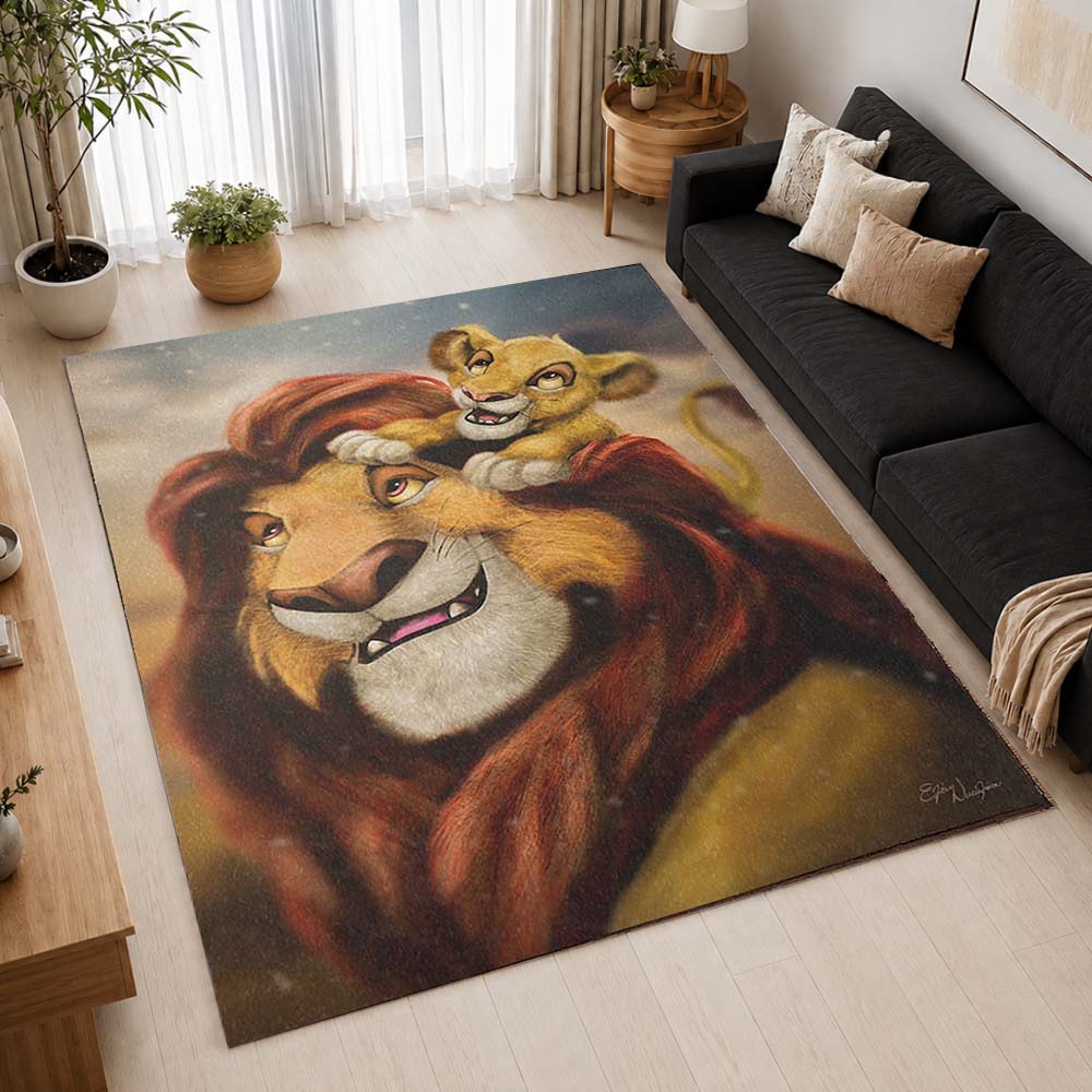 The Lion King Characters 05 Area Rug - The Lion King Floor Mat 2