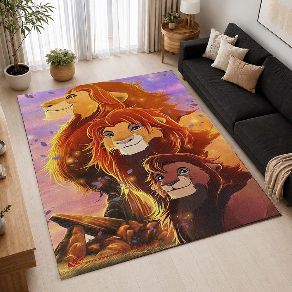 The Lion King Characters 07 Area Rug - The Lion King Floor Mat 2