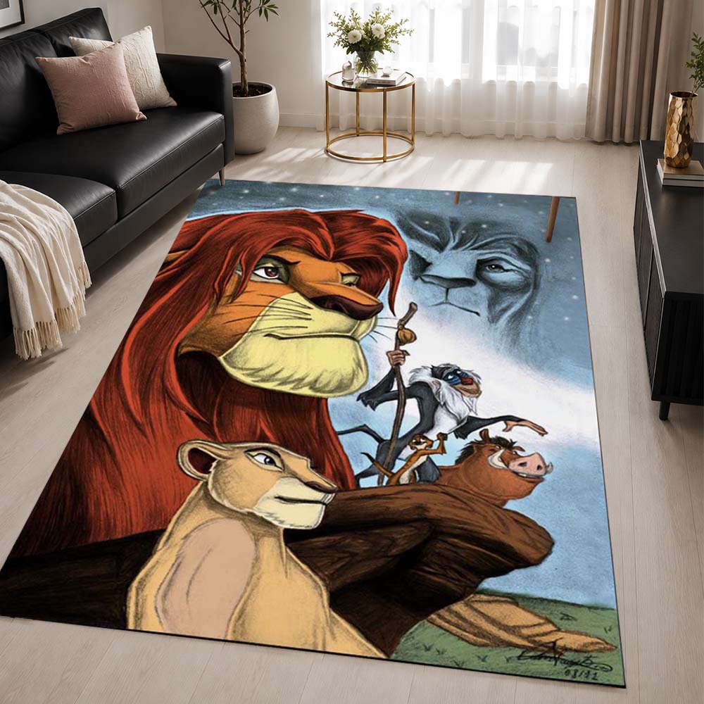 The Lion King Characters 08 Area Rug - The Lion King Floor Mat