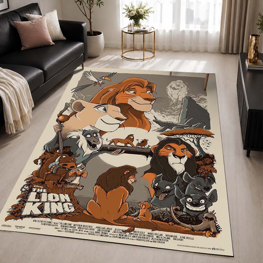 The Lion King Characters 09 Area Rug - The Lion King Floor Mat