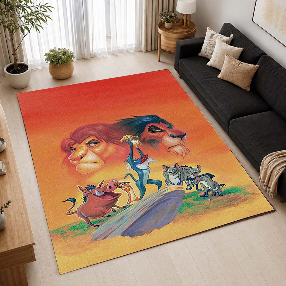 The Lion King Characters 11 Area Rug - The Lion King Floor Mat 2