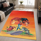 The Lion King Characters 11 Area Rug - The Lion King Floor Mat