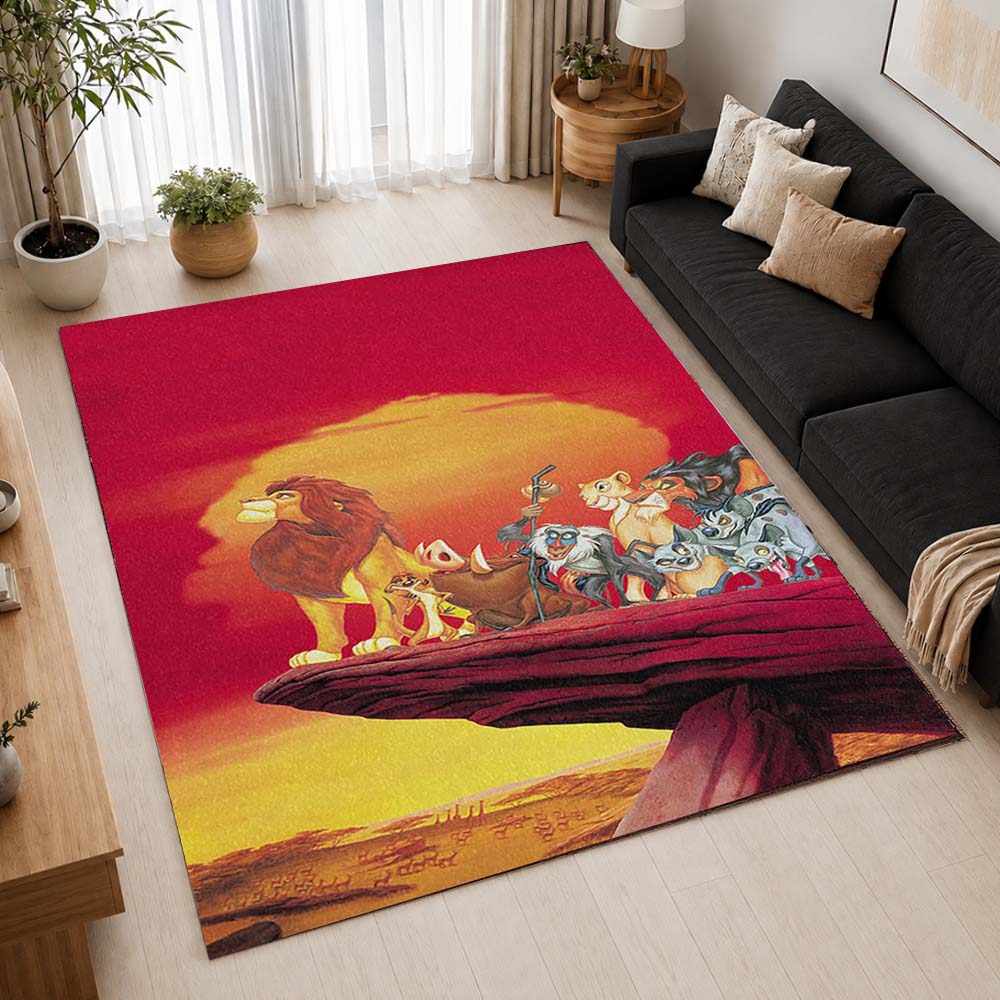 The Lion King Characters 12 Area Rug - The Lion King Floor Mat 2