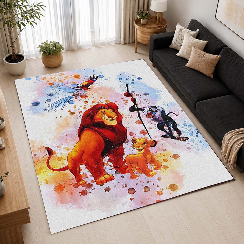 The Lion King Characters 13 Area Rug - The Lion King Floor Mat 2
