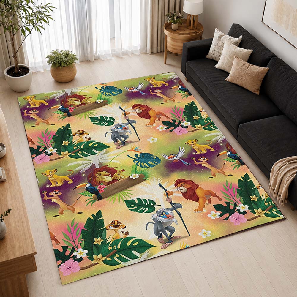 The Lion King Characters 19 Area Rug - The Lion King Floor Mat 2