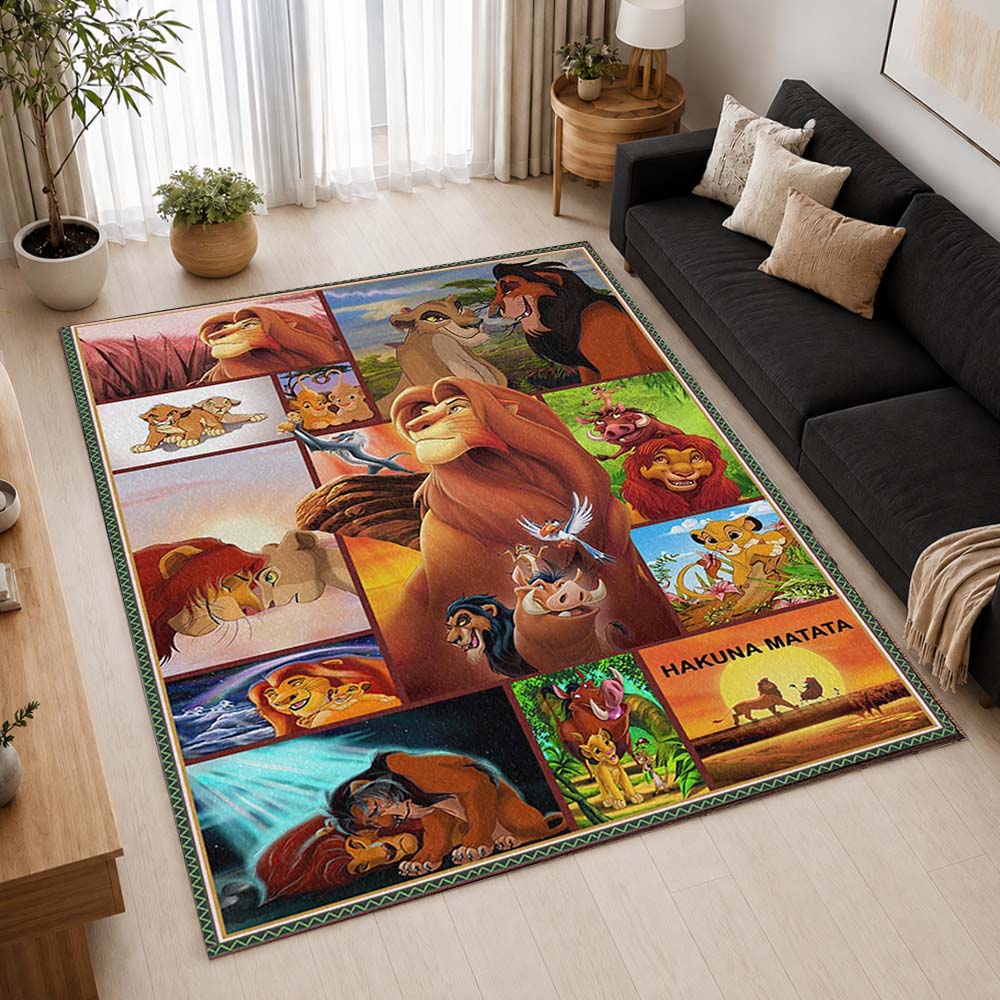 The Lion King Characters 20 Area Rug - The Lion King Floor Mat 2
