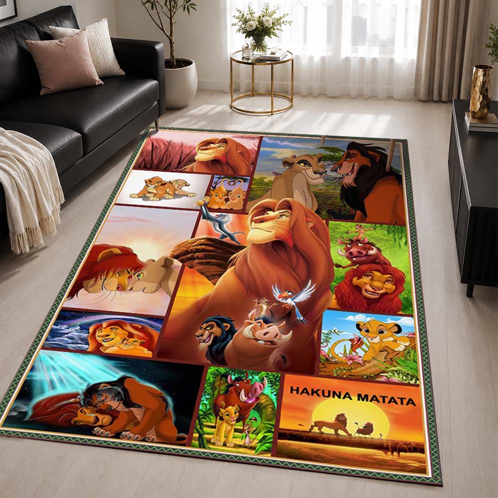 The Lion King Characters 20 Area Rug - The Lion King Floor Mat