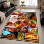 The Lion King Characters 20 Area Rug - The Lion King Floor Mat