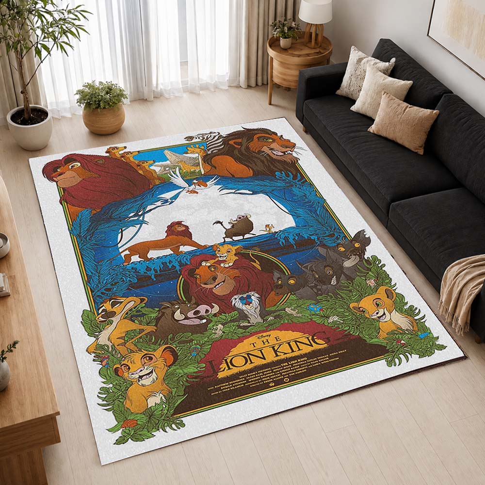 The Lion King Characters 22 Area Rug - The Lion King Floor Mat 2