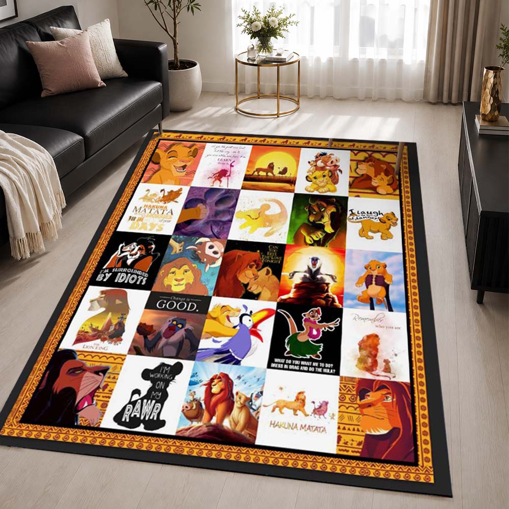The Lion King Characters 23 Area Rug - The Lion King Floor Mat