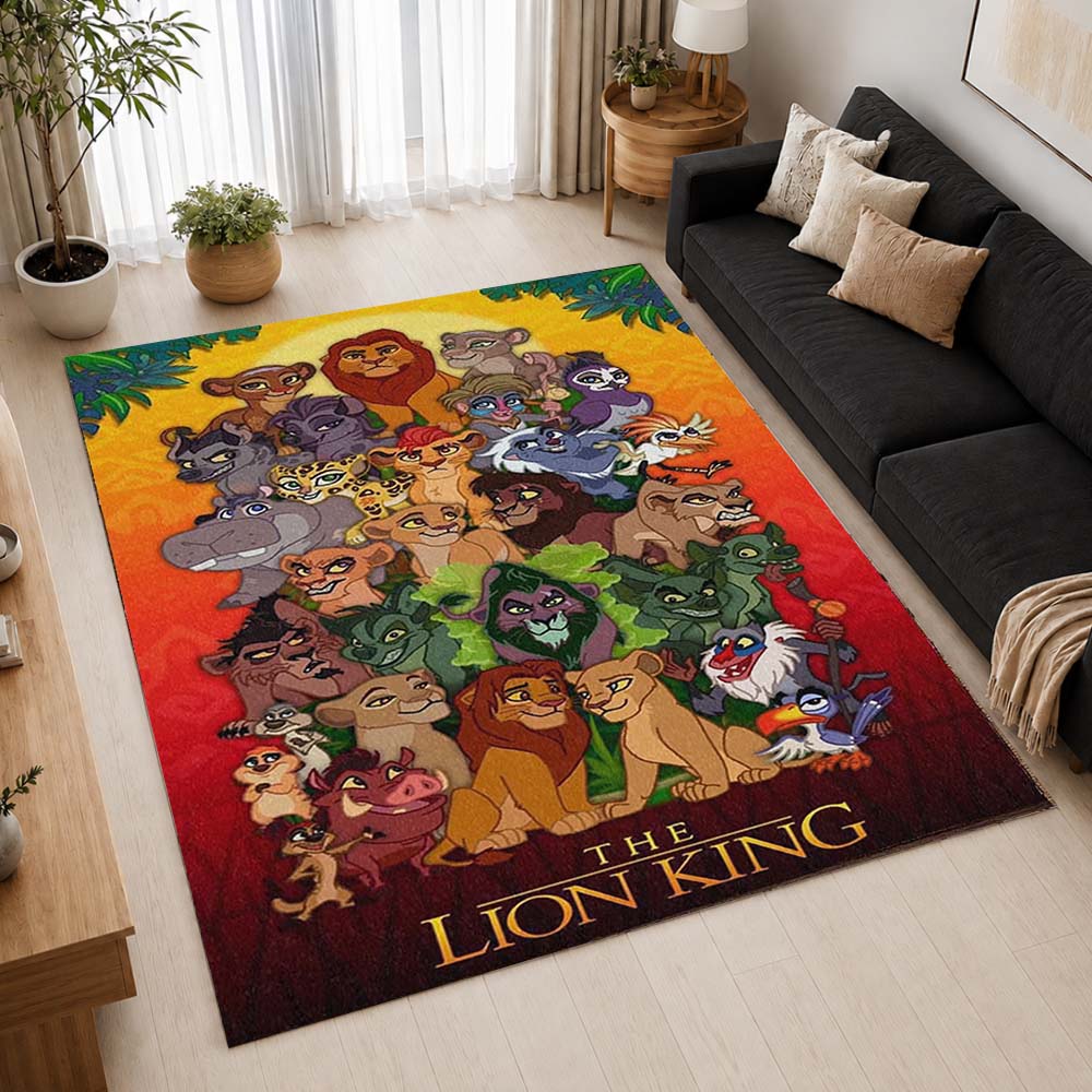 The Lion King Characters 24 Area Rug - The Lion King Floor Mat 2