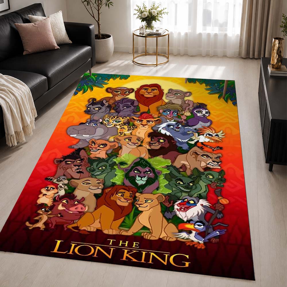 The Lion King Characters 24 Area Rug - The Lion King Floor Mat