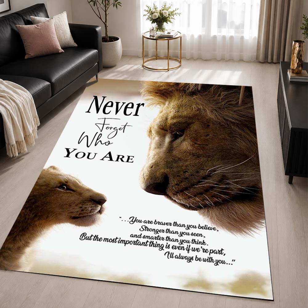 The Lion King Never Forget Who You Are Area Rug - The Lion King Floor Mat